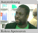 Foto: Autor Kokou Apenouvon bei seiner Lsung auf der Frankfurter Buchmesse 2007