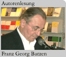 Foto: Autor Franz Georg Batzen bei seiner Lesung auf der Frankfurter Buchmesse 2007