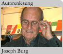Foto: Autor Joseph Burg bei seiner Lesung auf der Frankfurter Buchmesse 2007