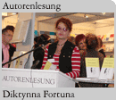 Foto: Autorin Diktynna Fortuna bei ihrer Lesung auf der Frankfurter Buchmesse 2007