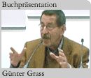 Foto: Foto Autor G&uuml;nter Grass bei seiner Buchpr&auml;sentation am Stand des Steid Verlags