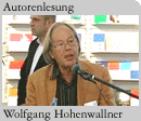 Foto: Autor Wolfgang Hohenwallner bei seiner Lesung auf der Frankfurter Buchmesse 2007
