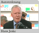 Foto: Autor Hans Jeske bei seiner Lesung auf der Frankfurter Buchmesse 2007