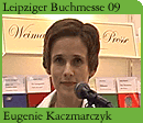 Foto: Autorin Eugenie Kaczmarczyk bei ihrer Lesung auf der Leipziger Buchmesse 2009