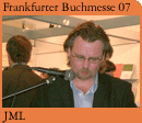 Foto: Autor JML bei seiner Lesung auf der Frankfurter Buchmesse 2007