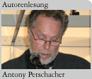 Foto: Autor Antony Petschacher bei seiner Lesung auf der Frankfurter Buchmesse 2007