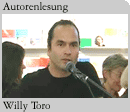 Foto: Der Autor Willy Toro bei seiner Lesung auf der Frankfurter Buchmesse 2007